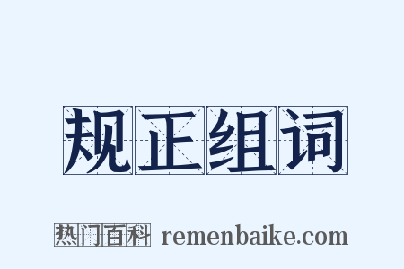 规正组词是什么意思的图片